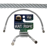 Hat Rope - Gray / White - Spiral (Case Of 10 Ropes) $30-$3ea