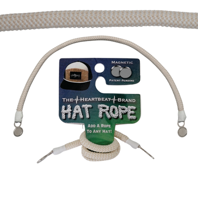 Hat Rope - Cream / White - Waves (Case Of 10 Ropes) $30-$3ea