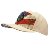 **YOUTH** THB  - 7 Panel - Rugged Flag - Cream - Laser Mesh (Unisex)