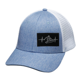 Surf - 6 Panel - Shallow Fit - Light Blue /  White - Trucker Mesh (Unisex)