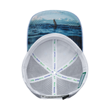 Surf - 6 Panel - Shallow Fit - Light Blue /  White - Trucker Mesh (Unisex)