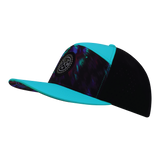 **YOUTH** THB  - 7 Panel - Space Dust - Neon Green Blue / Black - Laser Mesh (Unisex)