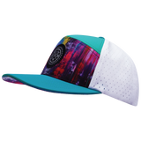 THB - 7 Panel - Street Art - Neon Blue / Neon Green Blue / White - Laser Mesh (Unisex)