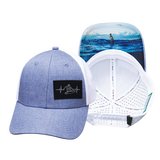 Surf - 6 Panel - Shallow Fit - Light Blue /  White - Laser Mesh (Unisex)