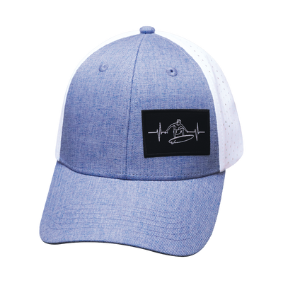 Surf - 6 Panel - Shallow Fit - Light Blue /  White - Laser Mesh (Unisex)