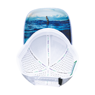 Surf - 6 Panel - Shallow Fit - Light Blue /  White - Laser Mesh (Unisex)