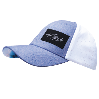 Surf - 6 Panel - Shallow Fit - Light Blue /  White - Laser Mesh (Unisex)