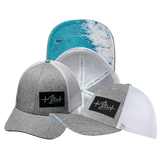 Surf - 6 Panel - Shallow Fit - Heather Gray / White - Trucker Mesh (Unisex)