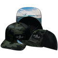 Surf - 6 Panel - Green Camo / Black - Trucker Mesh (Unisex)