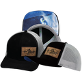 Surf - 6 Panel - Suede - Black / Gray - Trucker Mesh (Unisex)
