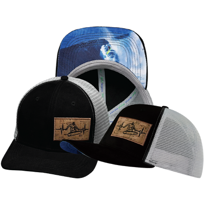 Surf - 6 Panel - Suede - Black / Gray - Trucker Mesh (Unisex)
