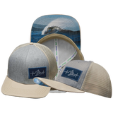 Surf - 6 Panel - Cream / Gray - Trucker Mesh (Unisex)
