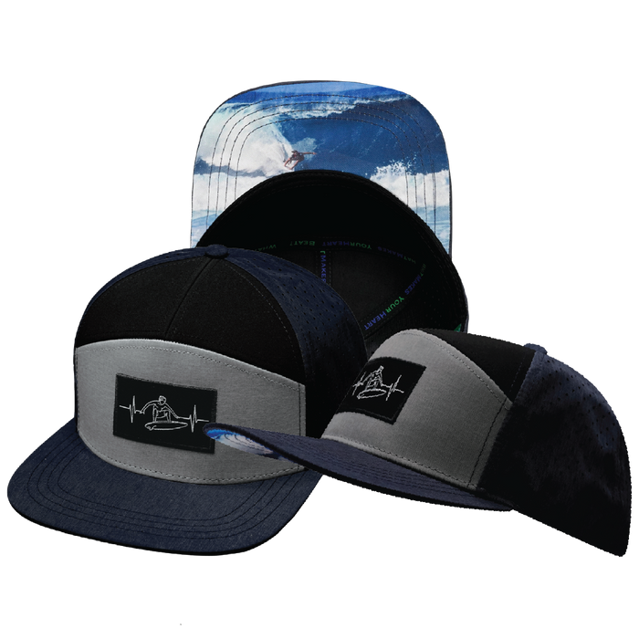 Surf - 7 Panel - Navy / Gray / Black - Laser Mesh (Unisex)