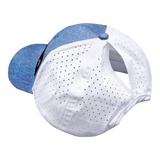 Texas - 6 Panel  - Shallow Fit - Pony Tail - Light Blue / White - Laser Mesh (Unisex)