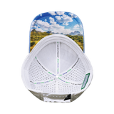 Texas - 6 Panel  - Shallow Fit - Pony Tail - Light Blue / White - Laser Mesh (Unisex)