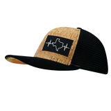 Texas - 6 Panel  - Cork - Black - Trucker Mesh (Unisex)