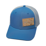 Texas - 6 Panel  - Light Blue / Gray - Trucker Mesh (Unisex)