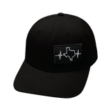Texas - 6 Panel  - Black - Laser Mesh (Unisex)