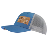 Texas - 6 Panel  - Light Blue / Gray - Trucker Mesh (Unisex)