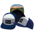 Texas - 7 Panel - Navy / Gray / White - Laser Mesh (Unisex)
