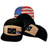 Texas - 7 Panel - Cork - Black - Laser Mesh (Unisex)