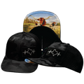 Texas - 6 Panel  - Black Camo / Black - Trucker Mesh (Unisex)
