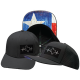 Texas - 6 Panel  - Charcoal - Laser Mesh (Unisex)