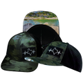 Texas - 6 Panel  - Green Camo / Black - Laser Mesh (Unisex)