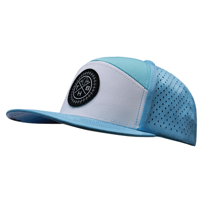 THB - 7 Panel - Light Blue / White / Teal - Laser Mesh (Unisex)