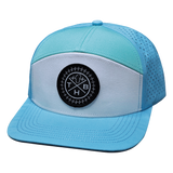 THB - 7 Panel - Light Blue / White / Teal - Laser Mesh (Unisex)