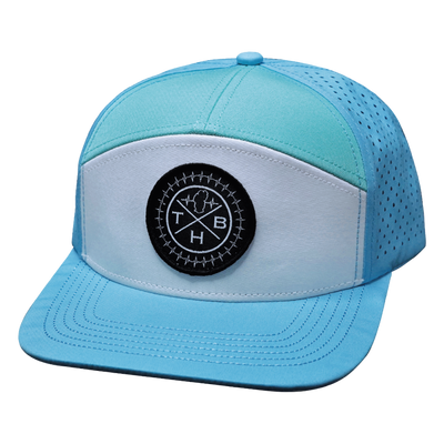THB - 7 Panel - Light Blue / White / Teal - Laser Mesh (Unisex)