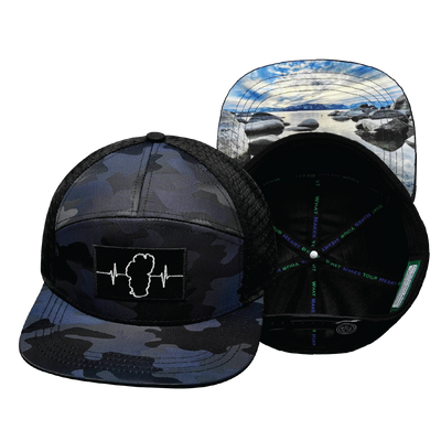 Tahoe - 7 Panel - Navy Camo / Black - Jersey Mesh (Unisex)