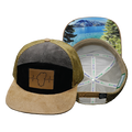 Tahoe - 7 Panel - Corduroy - Tan / Black / Gray  - Fabric Back (Unisex)