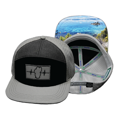 Tahoe - 7 Panel - Gray / Black / Charcoal - Jersey Mesh (Unisex)