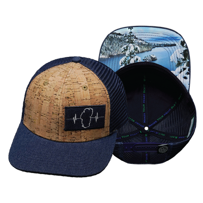 Tahoe - 6 Panel - Cork - Navy - Trucker Mesh (Unisex)