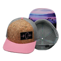 Tahoe - 6 Panel - Cork - Pink / Gray - Trucker Mesh (Unisex)
