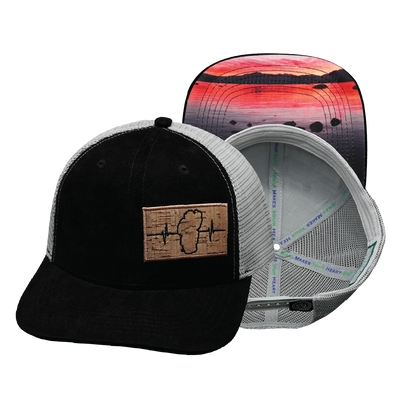 Tahoe - 6 Panel - Suede - Black / Gray - Trucker Mesh (Unisex)