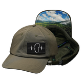 Tahoe - 6 Panel - Unstructured - Relaxed Fit - Olive - Laser Mesh (Unisex)