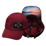 Tahoe - 6 Panel - Unstructured - Relaxed Fit - Maroon - Laser Mesh (Unisex)