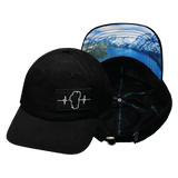 Tahoe - 6 Panel - Unstructured - Relaxed Fit - Black - Laser Mesh (Unisex)