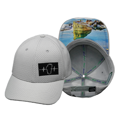 Tahoe - 6 Panel - AirMesh - Athletic Fit - Gray - Fabric Back (Unisex)