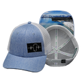 Tahoe - 6 Panel - Shallow Fit - Light Blue / White - Trucker Mesh (Unisex)