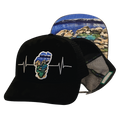 Tahoe - 6 Panel - Suede - Black / Sand Harbor - Trucker Mesh (Unisex)
