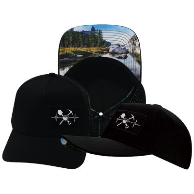 Prospecting - 5 Panel - Structured - Black - Laser Mesh (Unisex)