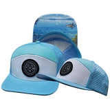 THB - 7 Panel - Light Blue / White / Teal - Laser Mesh (Unisex)
