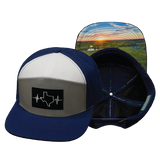 Texas - 7 Panel - Navy / Gray / White (Unisex)