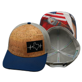 Texas - 6 Panel  - Cork - Navy / Gray (Unisex)
