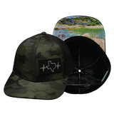 Texas - 6 Panel  - Green Camo / Black (Unisex)