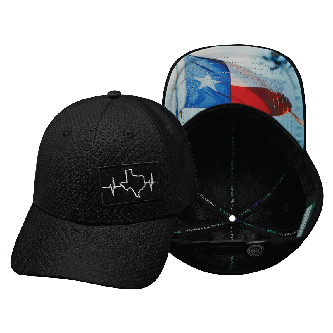 Texas - 6 Panel - AirMesh - Athletic Fit - Black (Unisex)