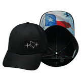 Texas - 6 Panel - AirMesh - Athletic Fit - Black (Unisex)